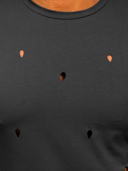Γραφίτη ανδρικό t-shirt χωρίς εκτύπωση Bolf 3009