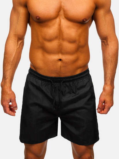 Μαύρο κοντό ανδρικό μαγιό Bolf QD32