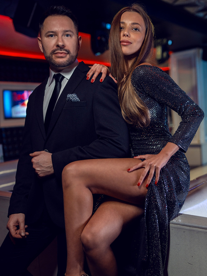 Ανδρική κομψή λεπτή γραβάτα Μαύρος Bolf K001A