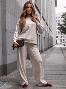 Γυναικεία αθλητική στολή βουτύρου 2 τεμαχίων Μπεζ Bolf 821111