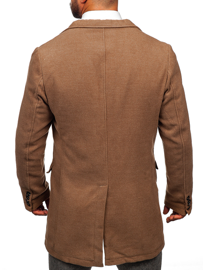 Παλτο ανδρικο χειμωνιατικο καμηλο Bolf 1047