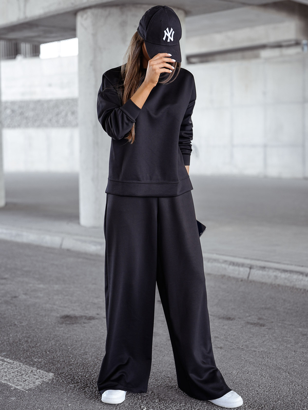 Γυναικεία αθλητική στολή βουτύρου 2 τεμαχίων Μαύρος Bolf 821111