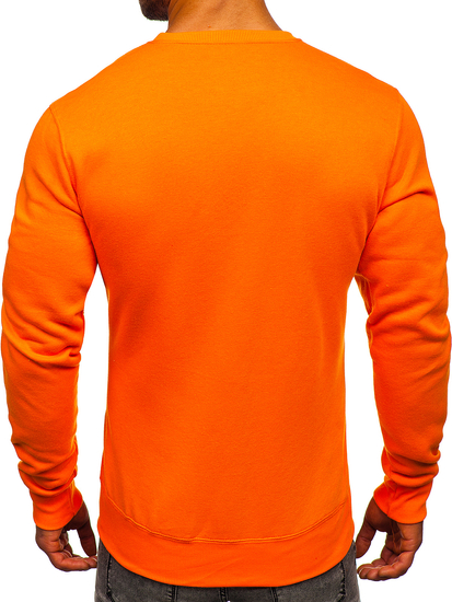 Φουτερ ανδρικο χωρις κουκουλα πορτοκαλι Bolf 2001