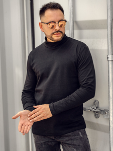 Μαύρο βασικό ανδρικό ζιβάγκο Bolf 145348