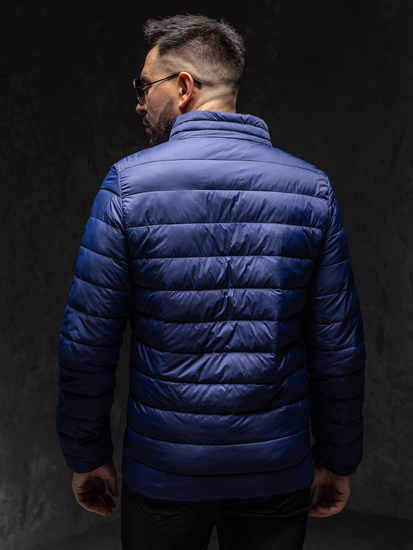 Μπλε μαρέν καπιτονέ μεταβατικό μπουφάν ανδρικό Bolf LY33A1
