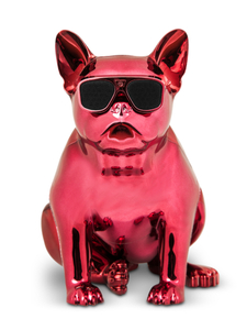 Ροζ ασύρματο ηχείο Γαλλικό Μπουλντόγκ bluetooth S4