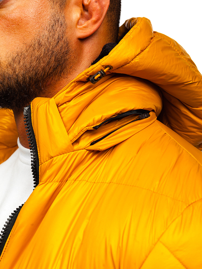 Καμηλο-Μαυρο καπιτονε μπουφαν ανδρικο χειμερινο Bolf 6593