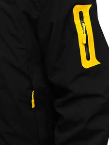 Μαύρο ανδρικό αθλητικό ανοιξιάτικο-χειμερινό μπουφάν 2σε1 Bolf 5M3263