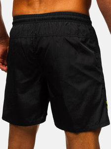 Μαύρο κοντό ανδρικό μαγιό Bolf QD29