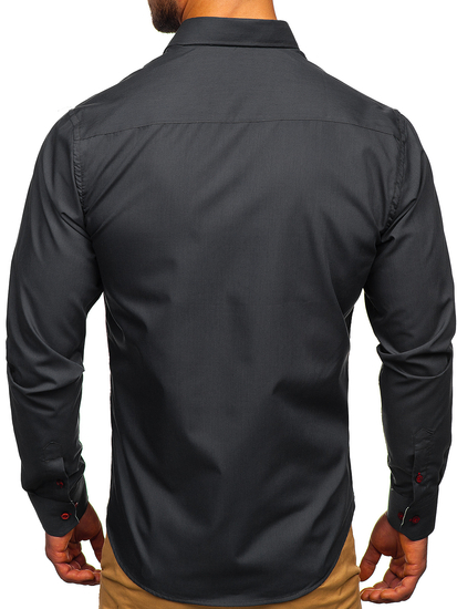 Γραφιτη Πουκαμισο ανδρικο με μακρια μανικια Bolf 20710