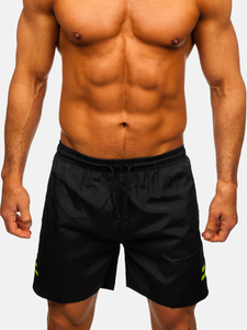 Μαύρο κοντό ανδρικό μαγιό Bolf QD29