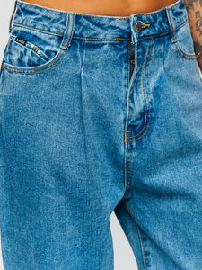 Μπλε Slouchy Γυναικείο Τζιν Τζιν από την Bolf BS586