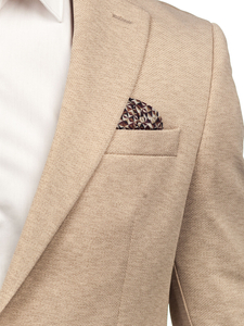 Μπεζ ανδρικό σακάκι casual Bolf 24401