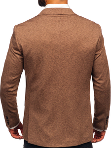 Καφέ ανδρικό σακάκι casual Bolf 24401