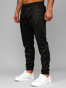 Μαύρη ανδρική φόρμα με κουκούλα Bolf 3A162