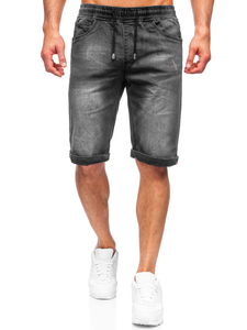 Μαυρο τζιν σορτς ανδρικο Bolf K15010-2