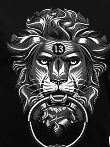 Μαυρο T-shirt ανδρικο με σταμπα Bolf 0202