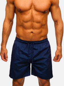 Σκούρο μπλε κοντό ανδρικό μαγιό Bolf QD32