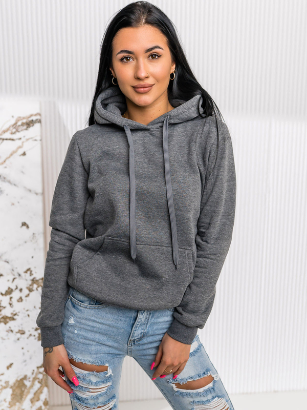 Γραφίτης γυναικείο φούτερ με κουκούλα Bolf W02A1