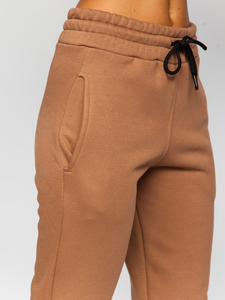 Μπεζ γυναικείο σετ φόρμας δύο τεμαχίων Bolf 8029