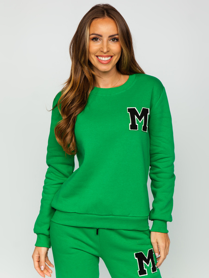 Πράσινο γυναικείο σετ φόρμας δύο τεμαχίων Bolf VE22