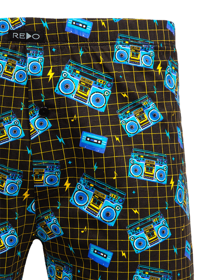 Μπλε βαμβακερά ανδρικά μποξεράκια Bolf 1BB162