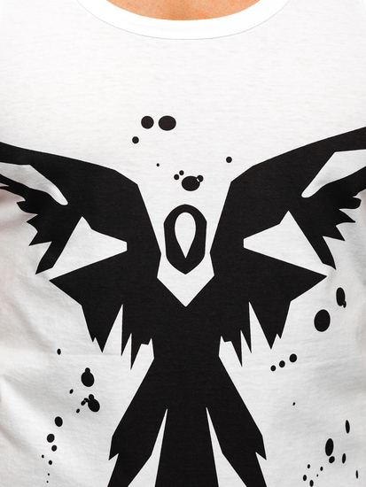 Λευκο μπλουζακι tank top τυπου μποξερ με σταμπα Bolf 14843