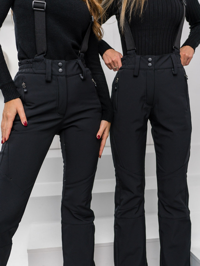 Μαύρο γυναικείο παντελόνι trekking Bolf W702B