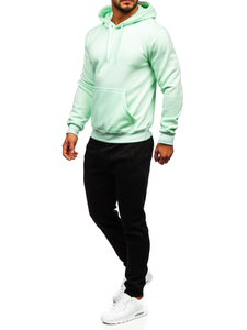 Μεντα φορμα ανδρικο με φουτερ με κουκουλα Bolf D002